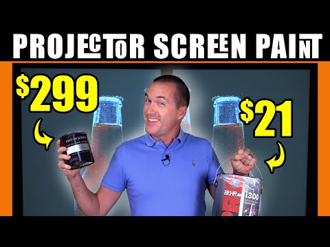 Is projector screen paint BETTER than normal paint?